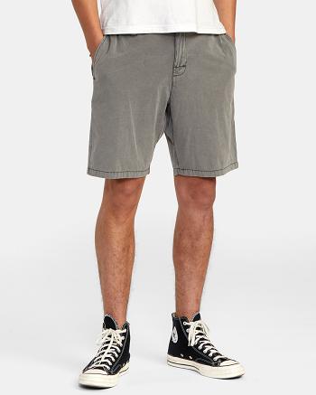 Pirate Black Rvca All Time Coastal Rinsed Hybrid 19 Men's Shorts | BUSSO28864