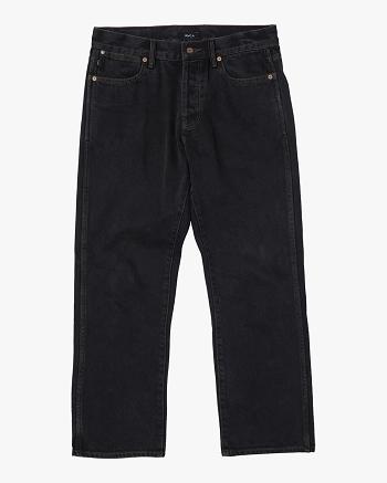 Vintage Black Rvca New Dawn Straight Fit Denim Men's Jeans | GUSUC20170
